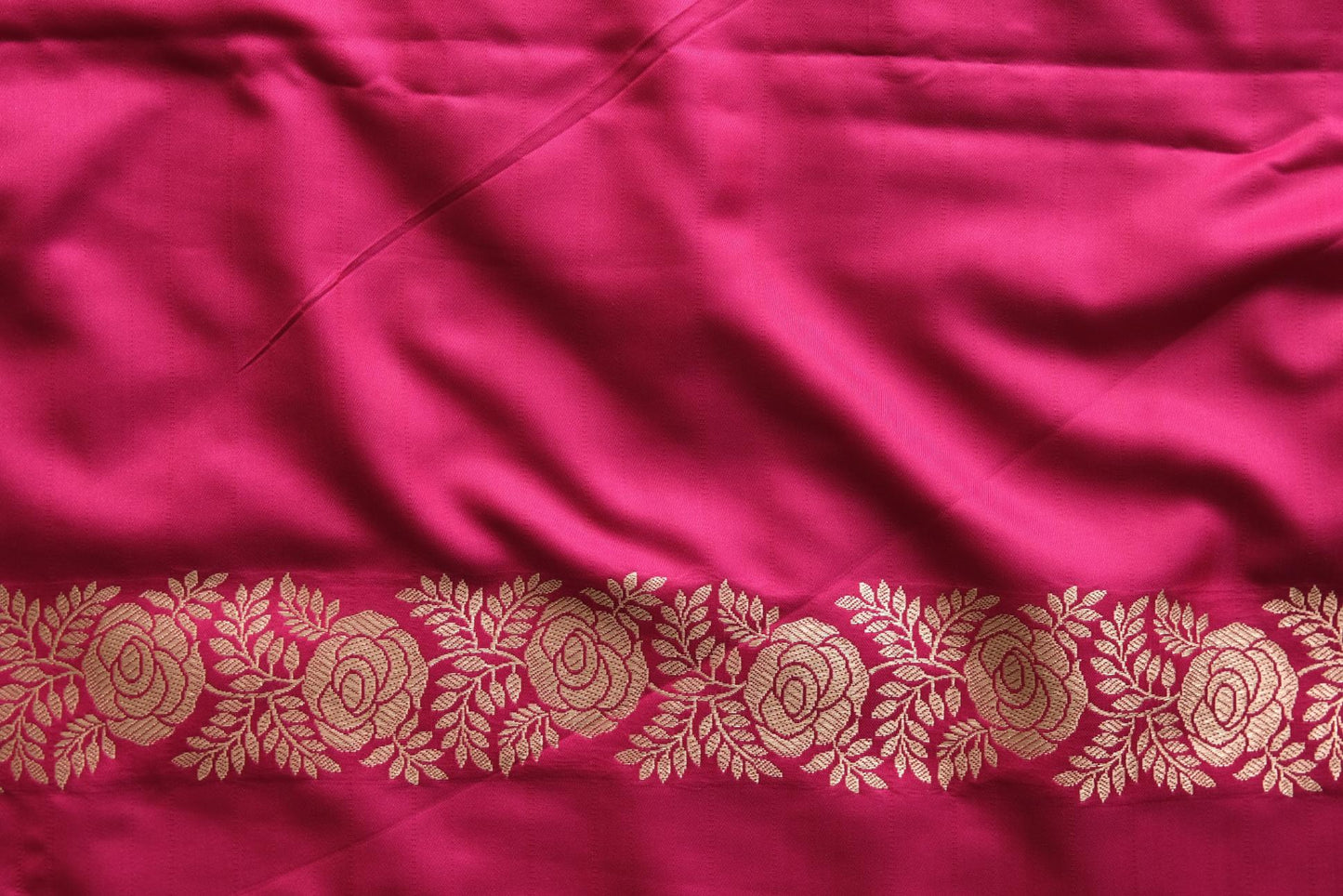 Abeer Gulabi Katan Silk - Banarasi Saree