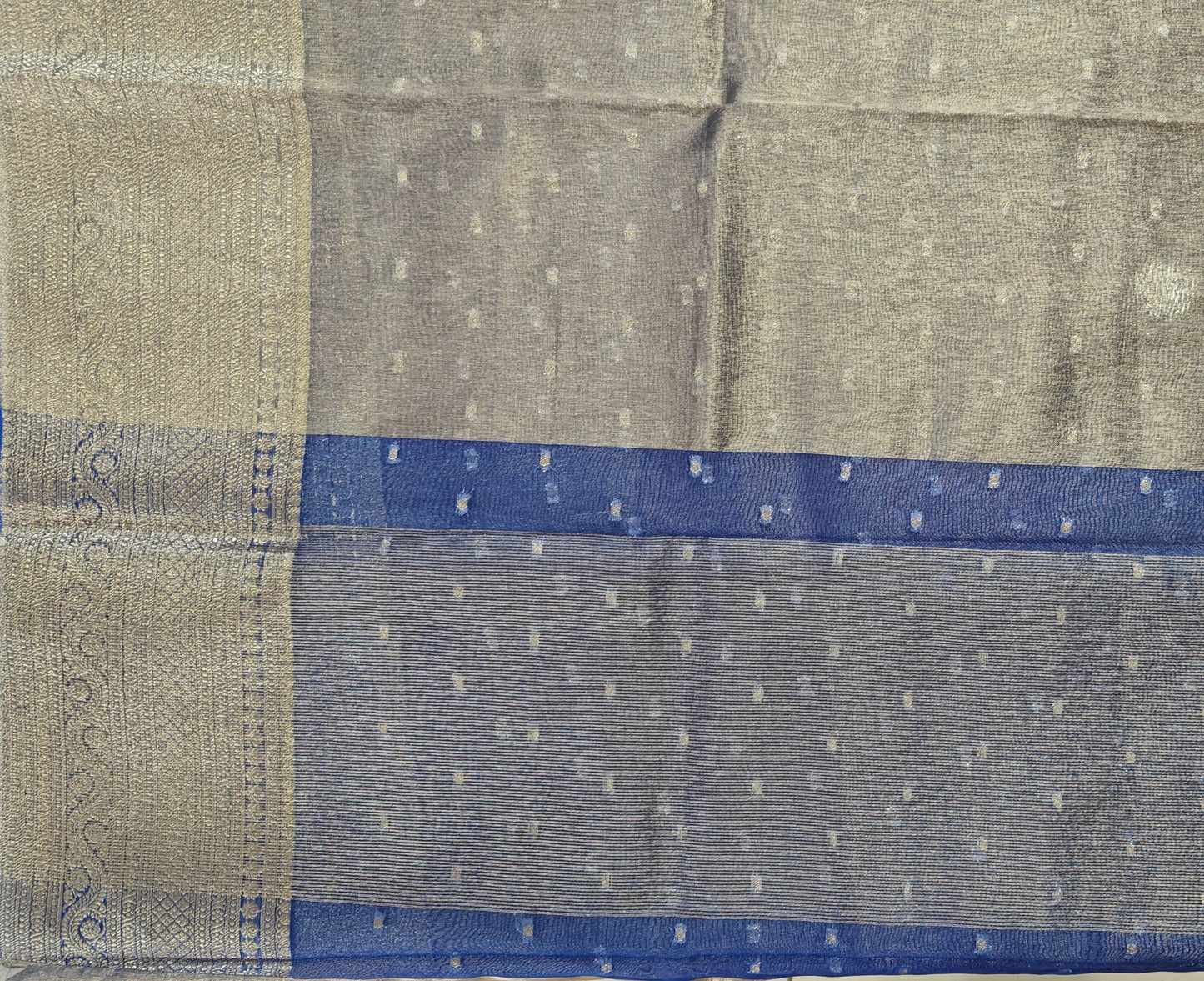 Blue Tissue Silk - Banarasi Saree