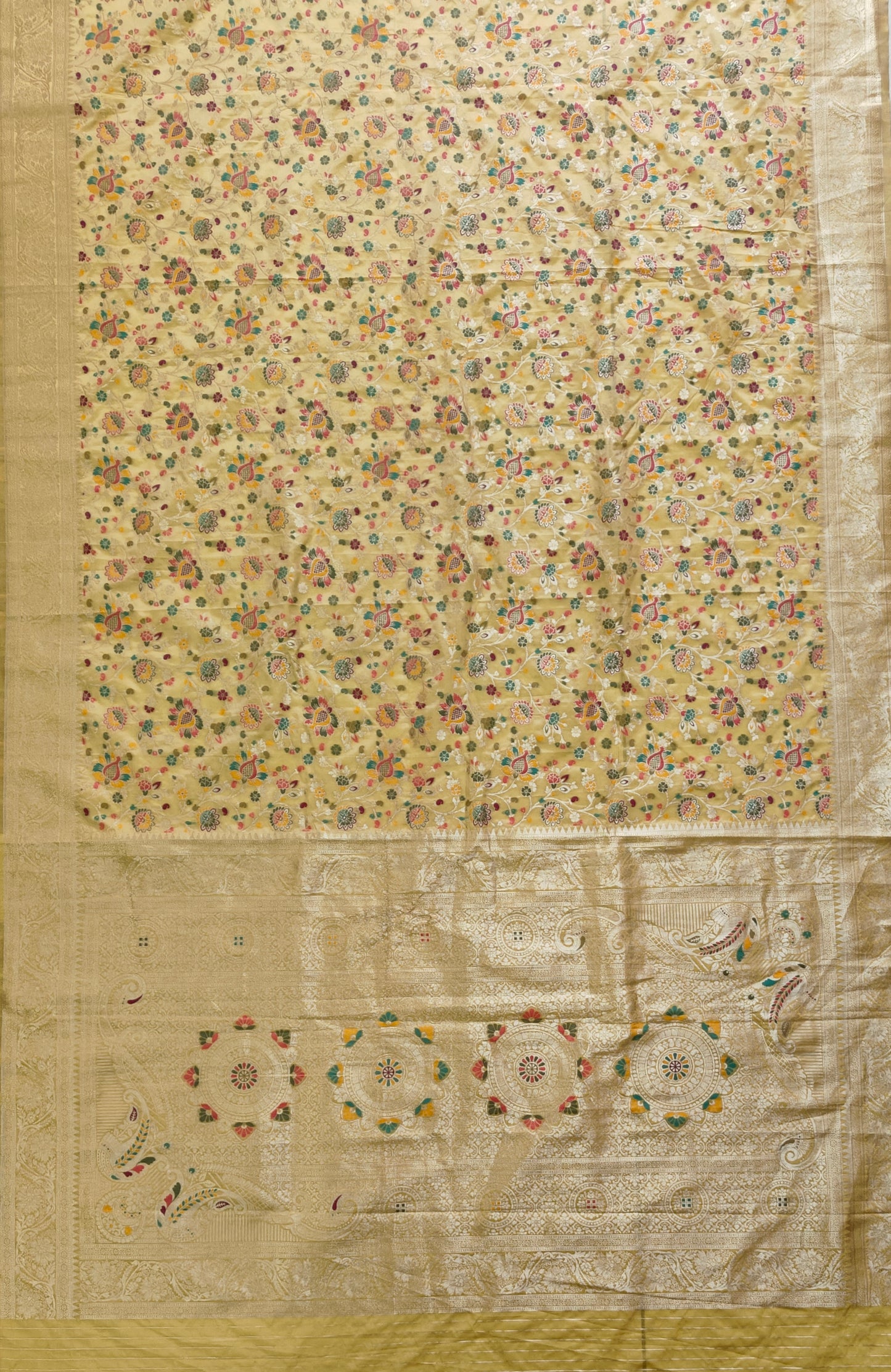 Golden Mashru Silk - Banarasi Saree