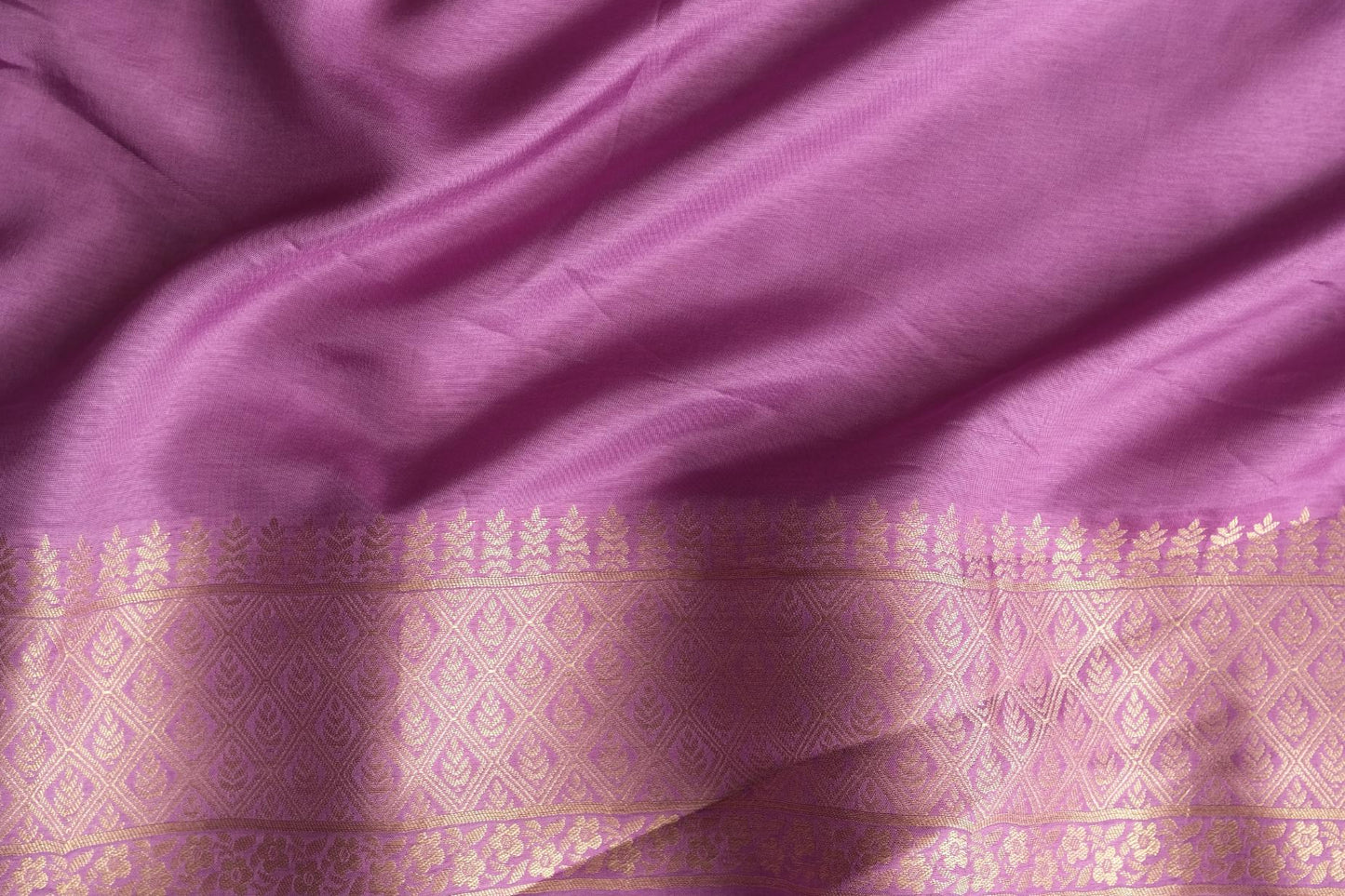 Matching blouse piece of Purple Russian silk Meena Banarasi saree by Silken Saga