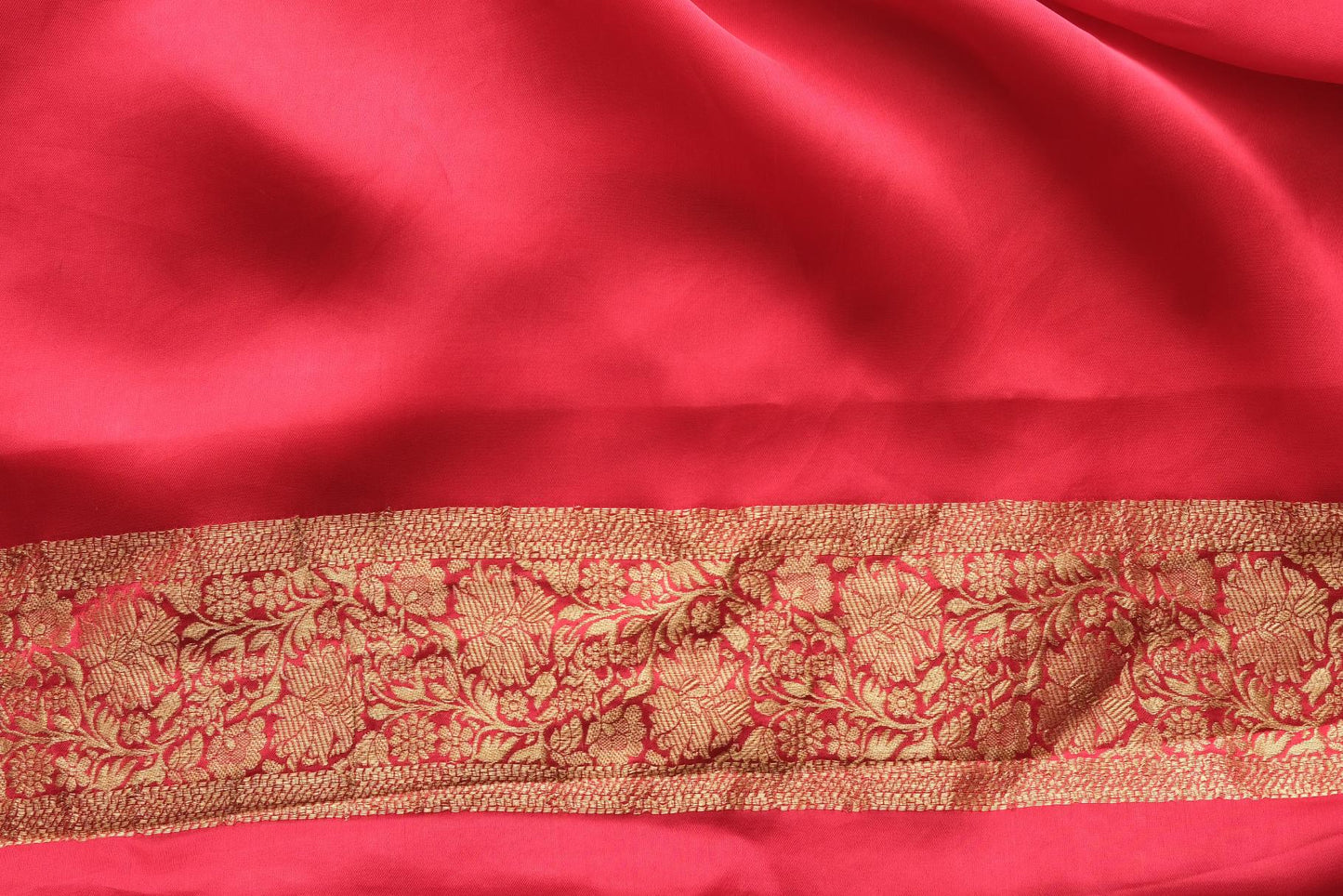 Matching blouse of Rose Blush Mashru silk Banarasi saree by Silken Saga