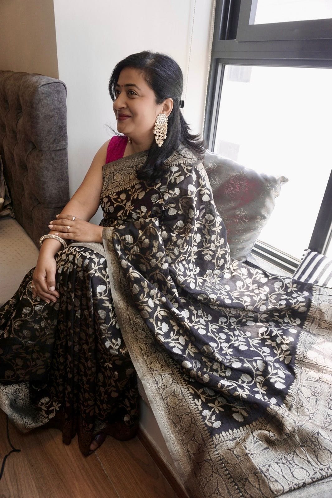 Kashi Georgette - Black
