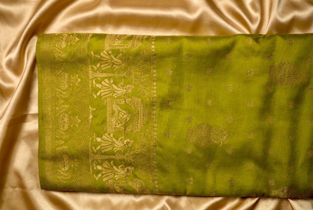 Kashi Riwayat Gajji silk - Green
