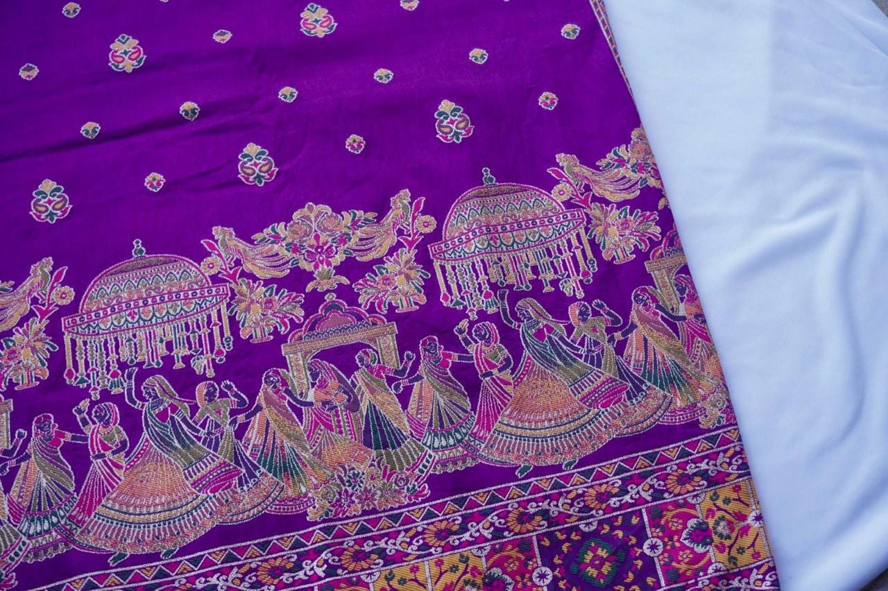 Kashi Pashmina- Purple