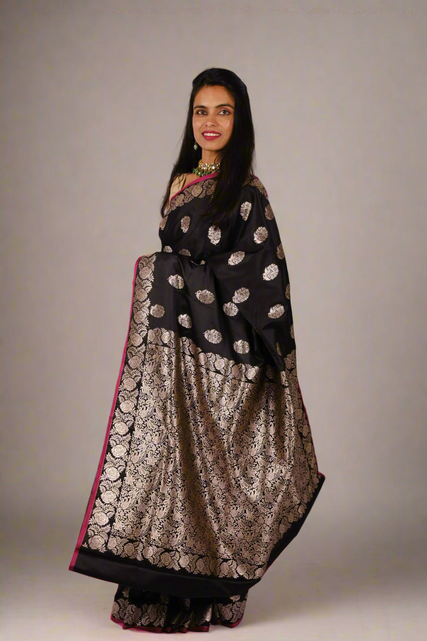 Yamini Kaala Katan Silk - Banarasi Saree