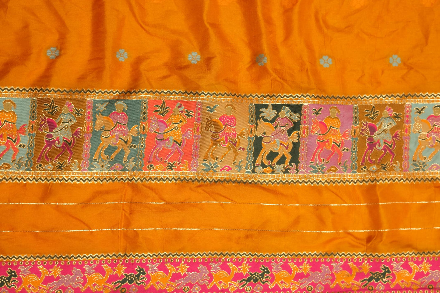 Yellow Pashmina - Banarasi Saree
