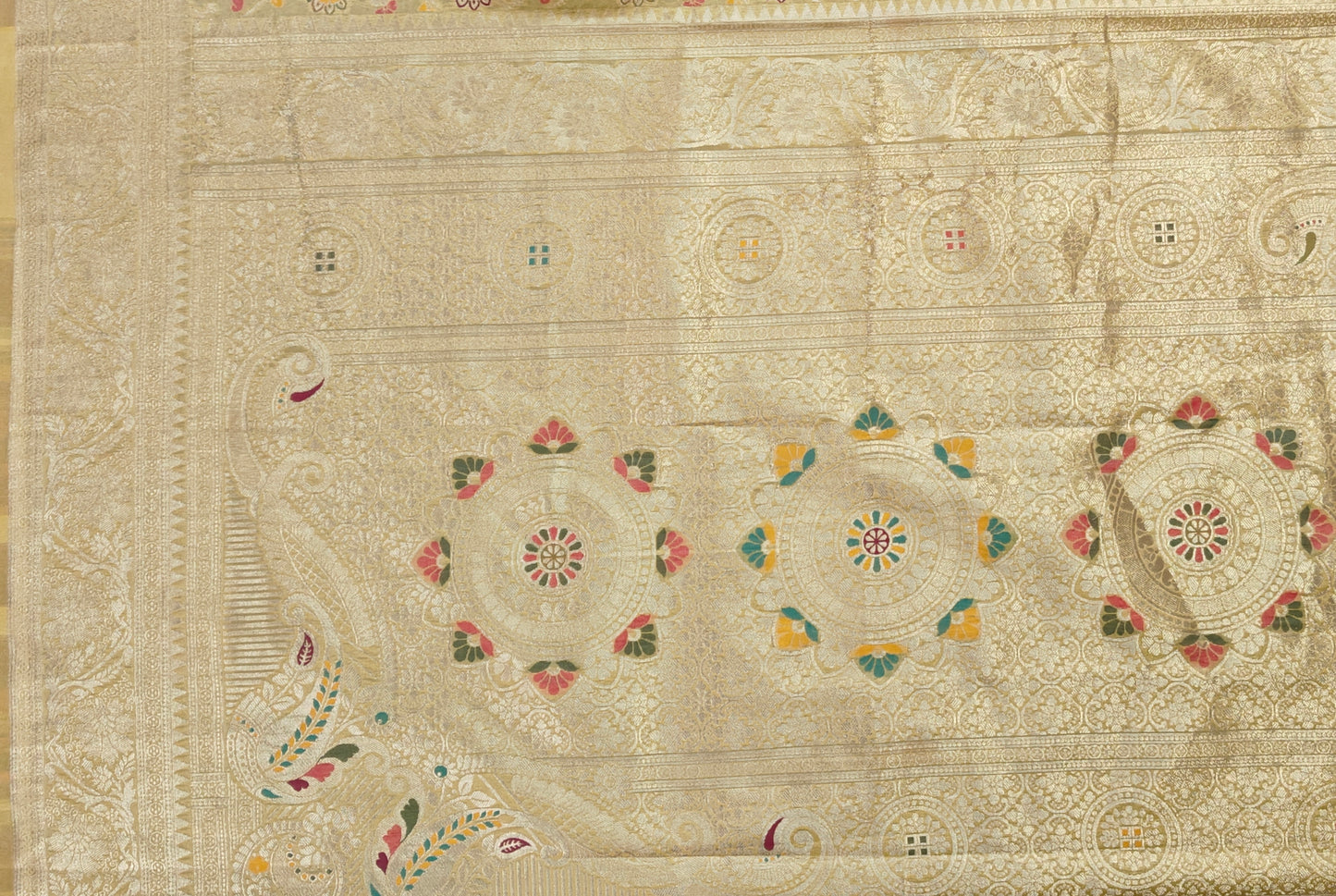 Golden Mashru SIlk  - Banarasi Saree