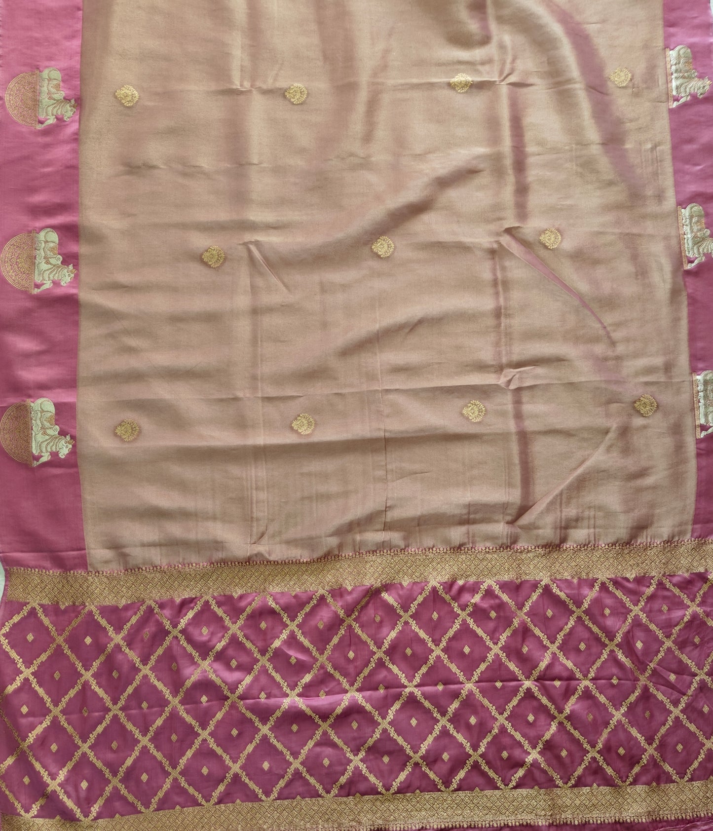 Mauve Mashru Silk - Banarasi Saree