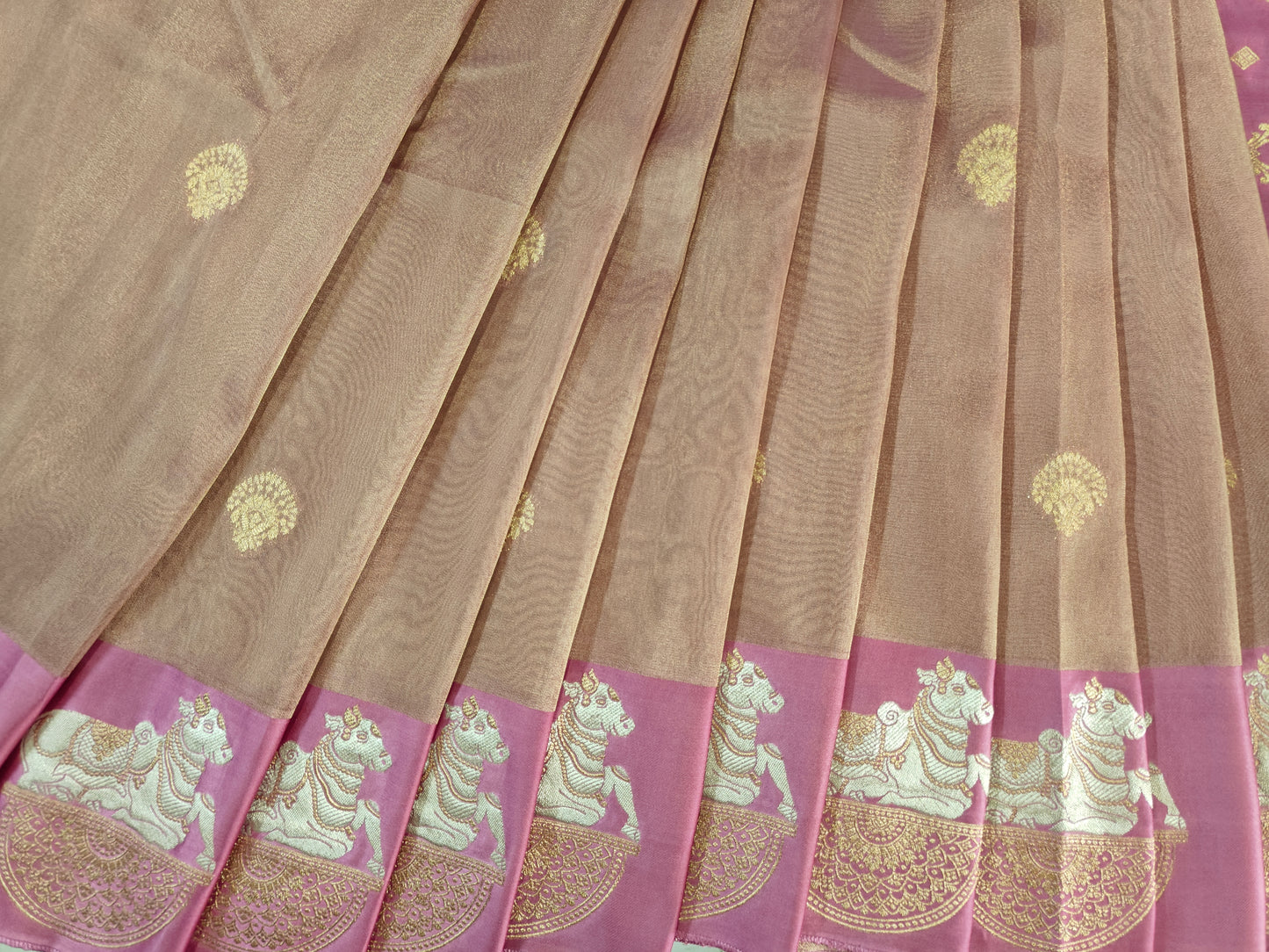 Mauve Mashru Silk - Banarasi Saree