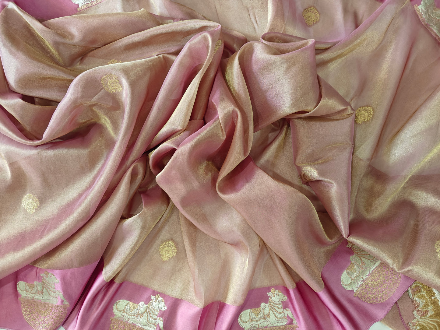 Mauve Mashru Silk - Banarasi Saree