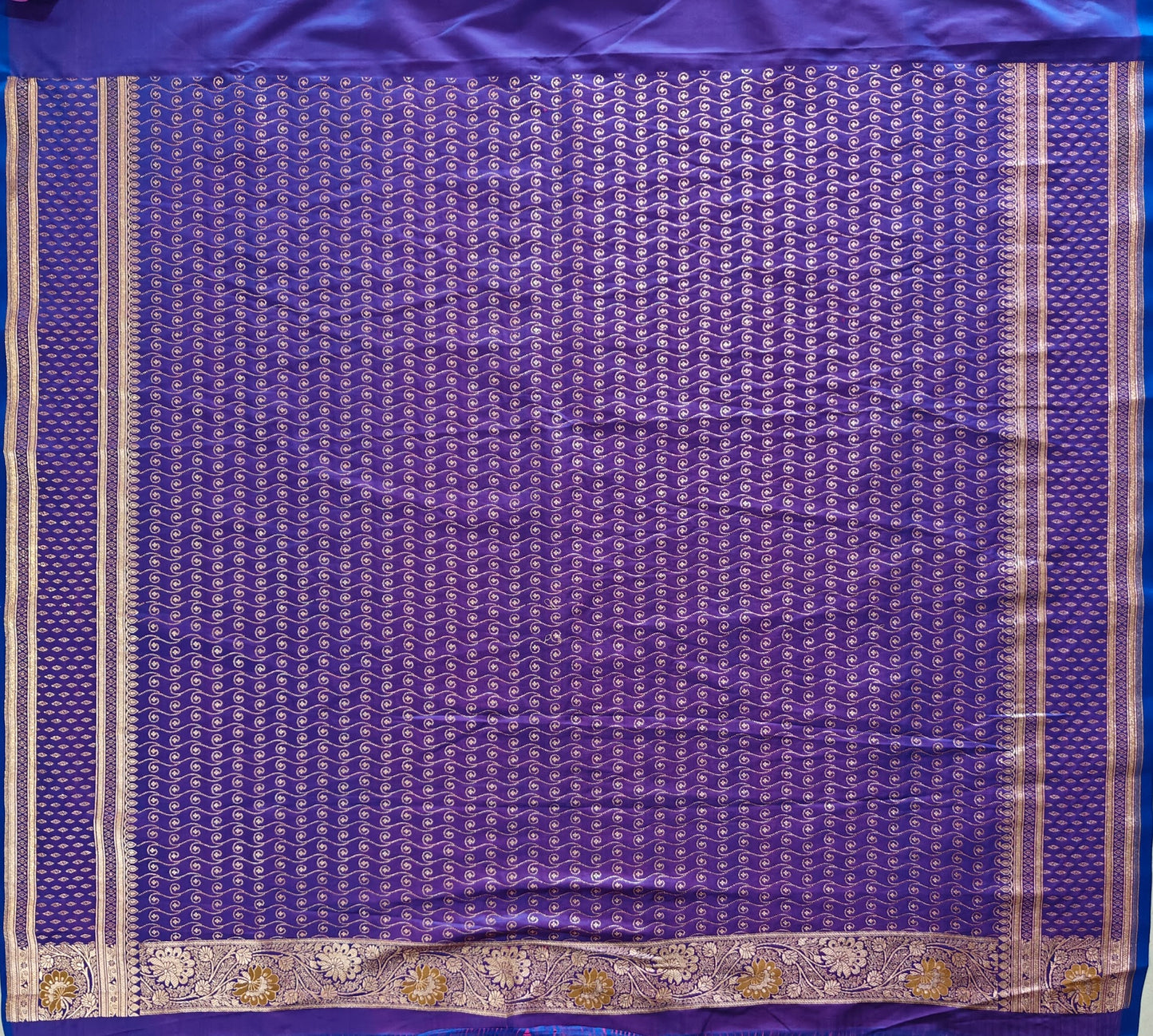 Royal Purple Katan Meena - Banarasi Saree