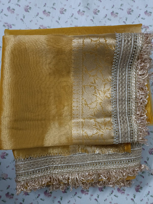 Golden Tissue Silk - Banarasi Saree