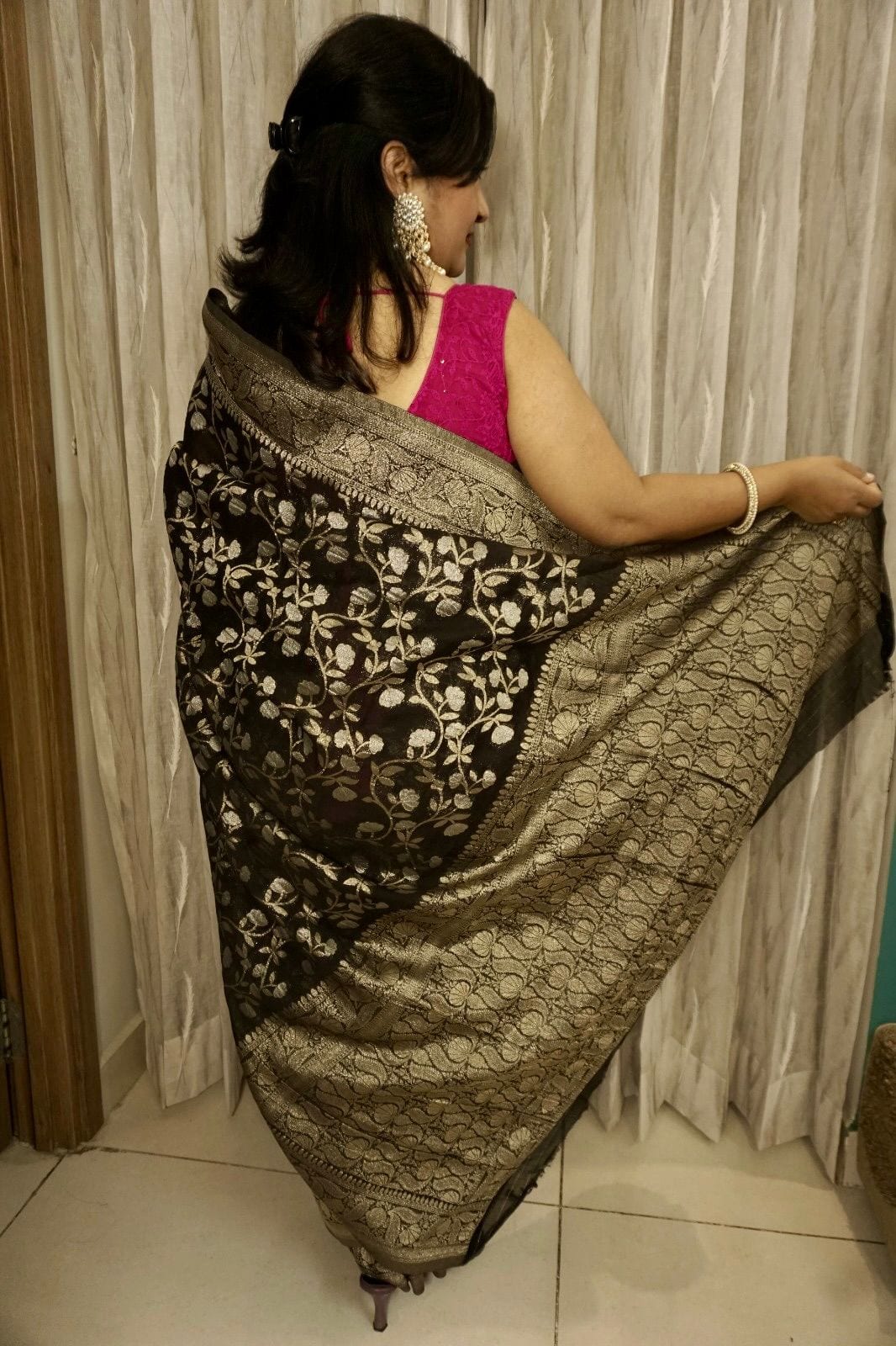 Kashi Georgette - Black