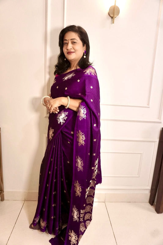 Kashi Mashru- Purple