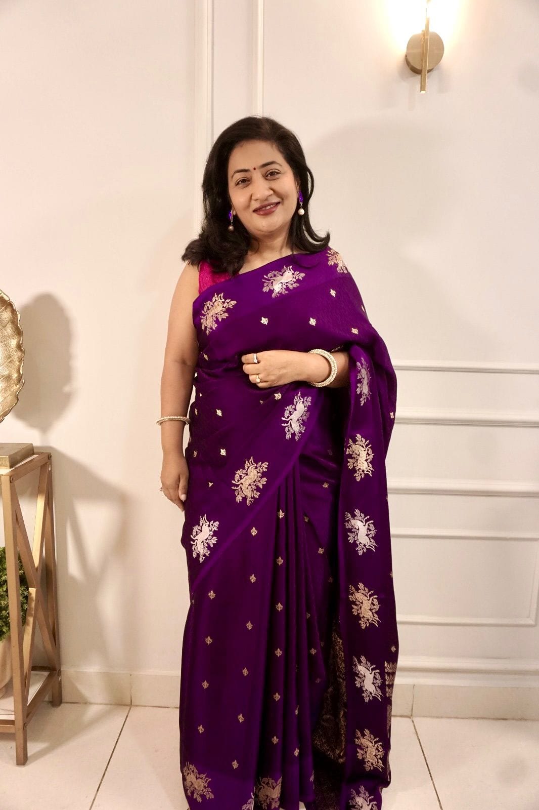 Kashi Mashru- Purple