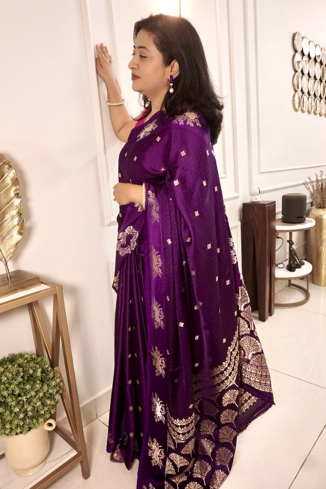 Kashi Mashru- Purple