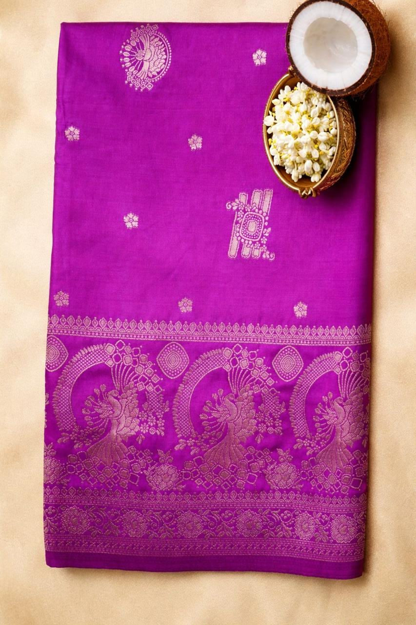 Kashi Riwayat Gajji Silk - Purple