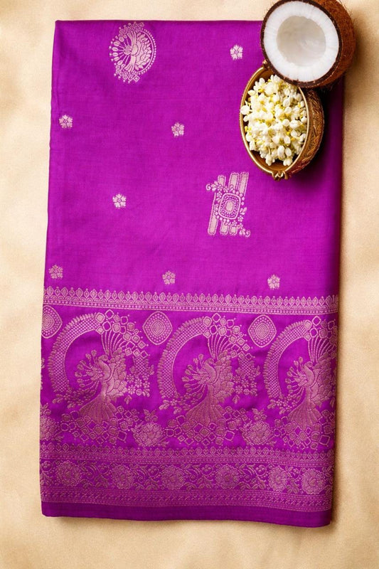 Kashi Riwayat Gajji Silk - Purple