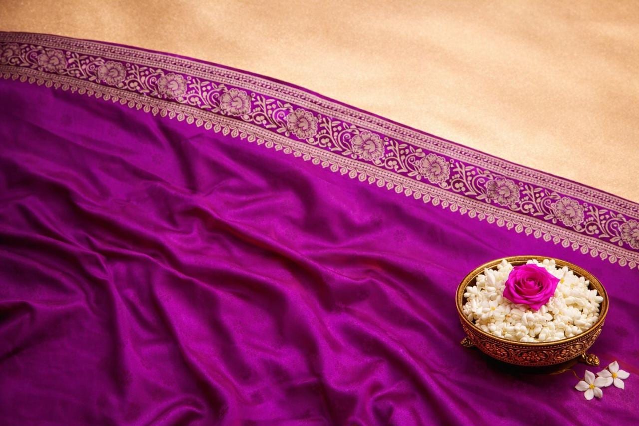 Kashi Riwayat Gajji Silk - Purple