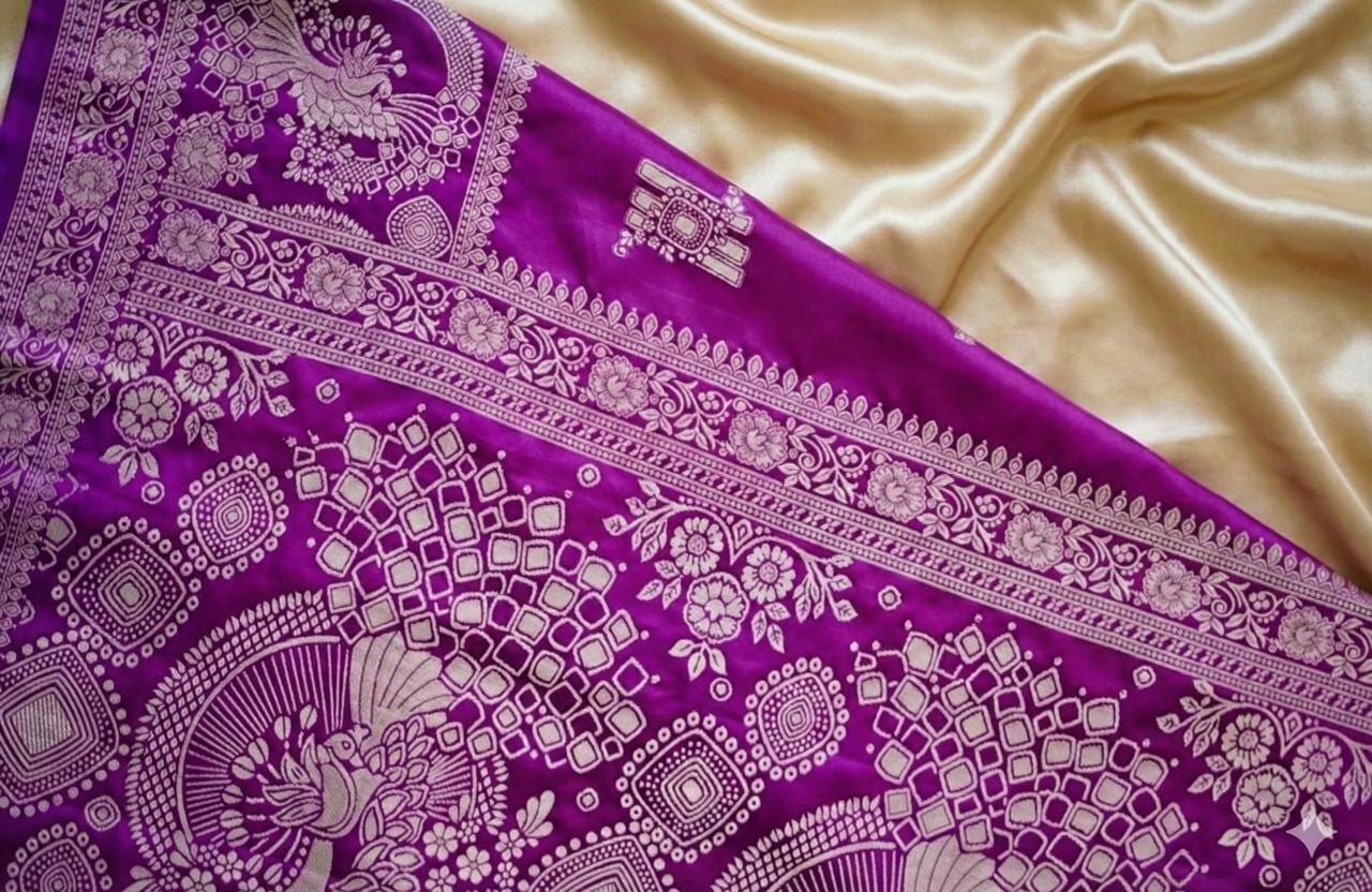 Kashi Riwayat Gajji Silk - Purple
