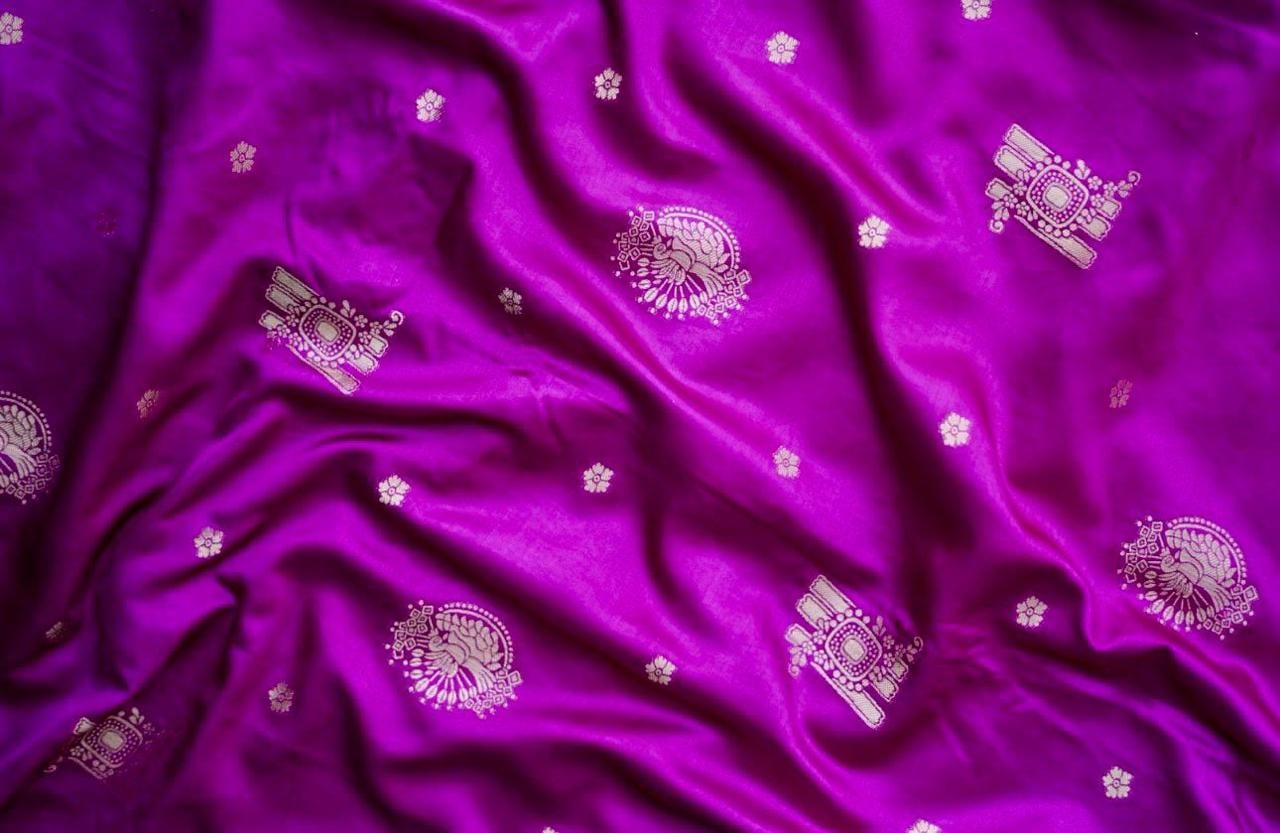 Kashi Riwayat Gajji Silk - Purple