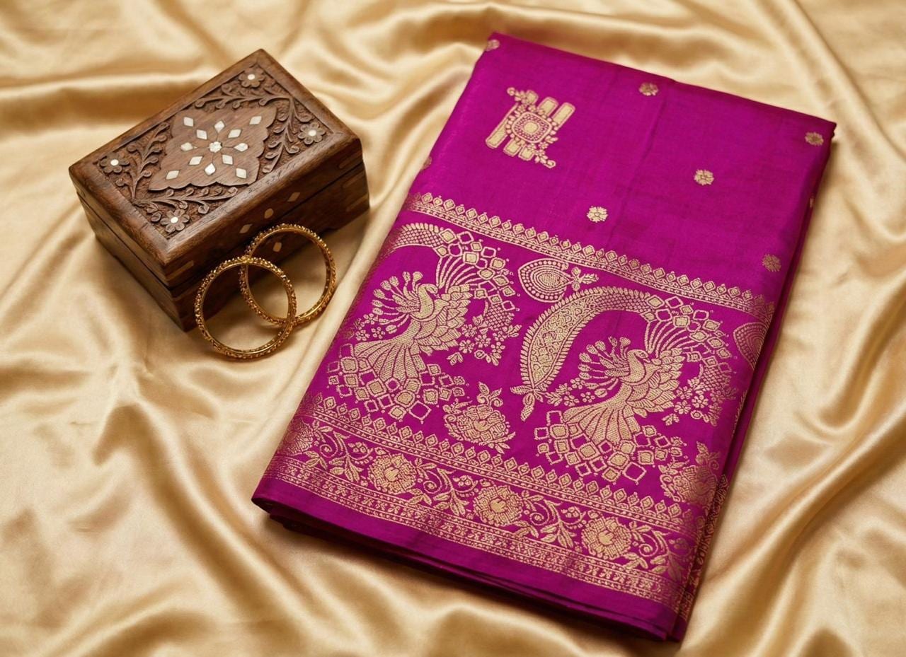 Kashi Riwayat Gajji Silk - Purple
