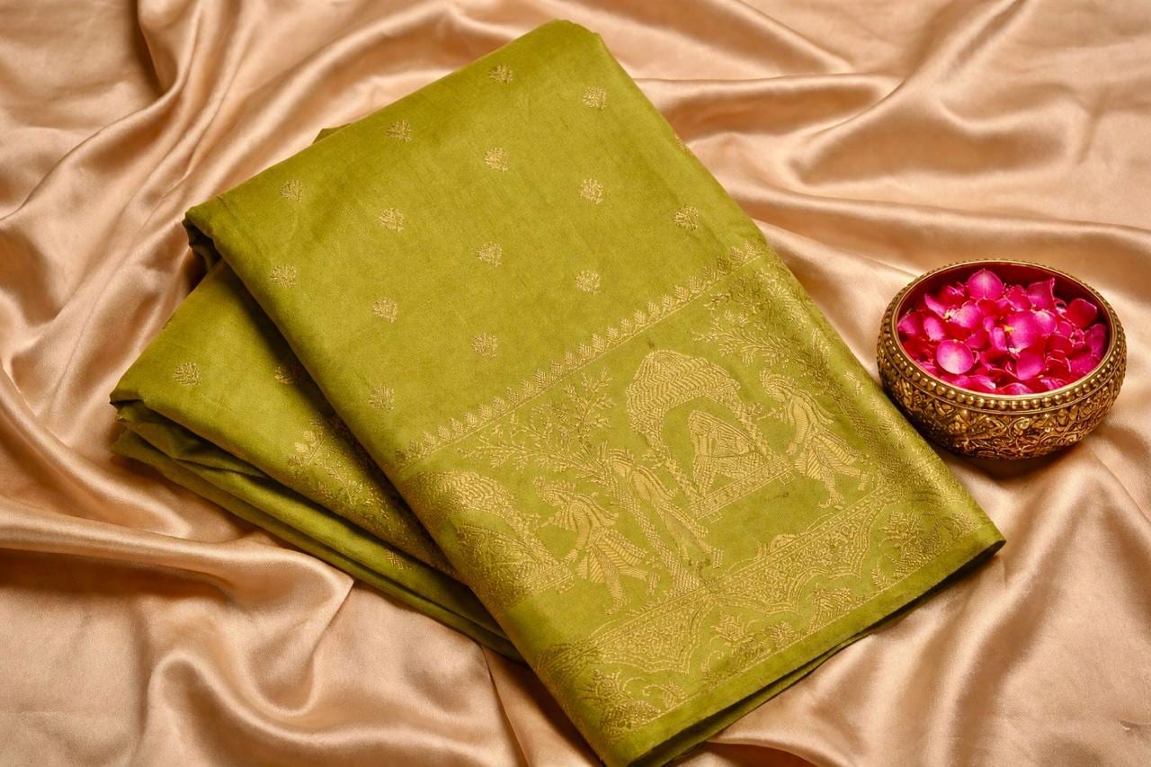 Kashi Riwayat Gajji silk - Green