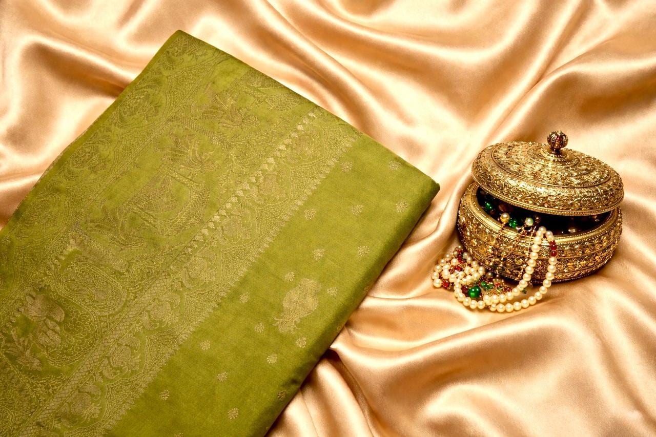 Kashi Riwayat Gajji silk - Green