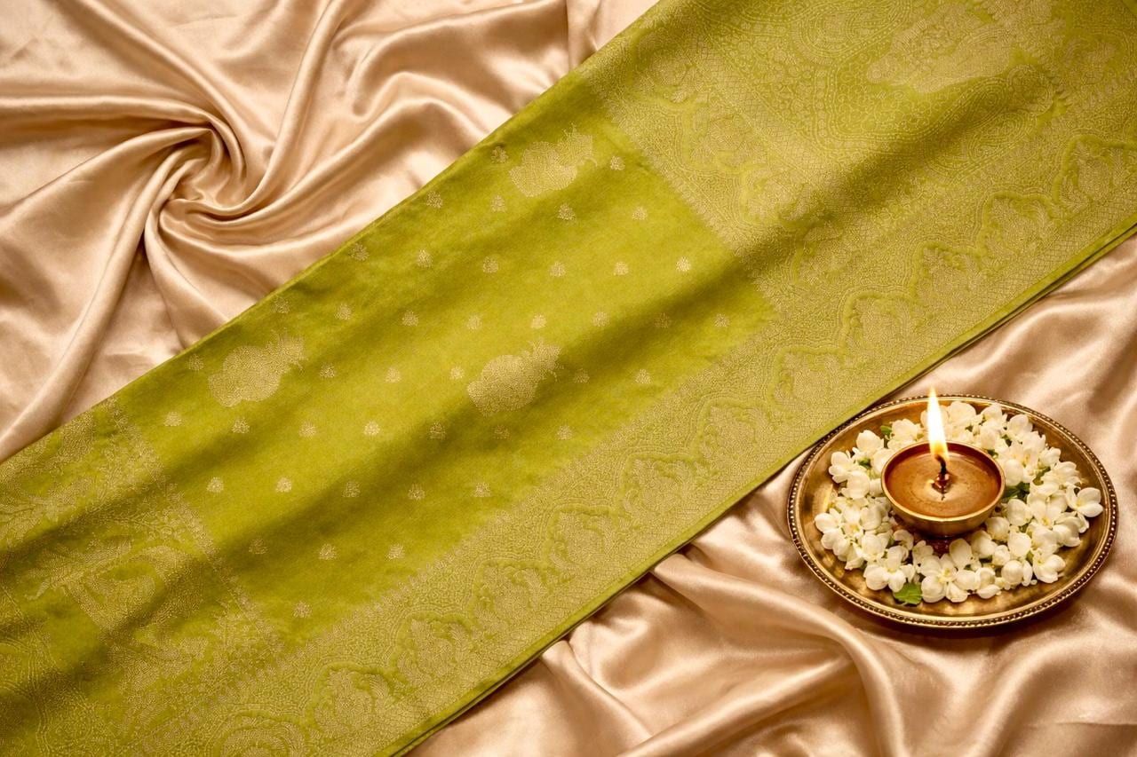 Kashi Riwayat Gajji silk - Green
