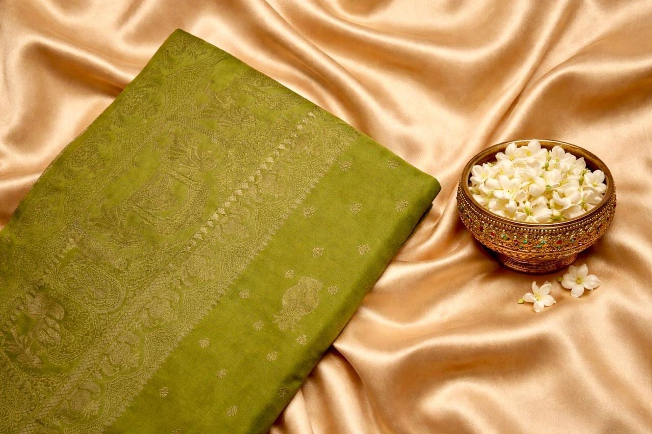 Kashi Riwayat Gajji silk - Green