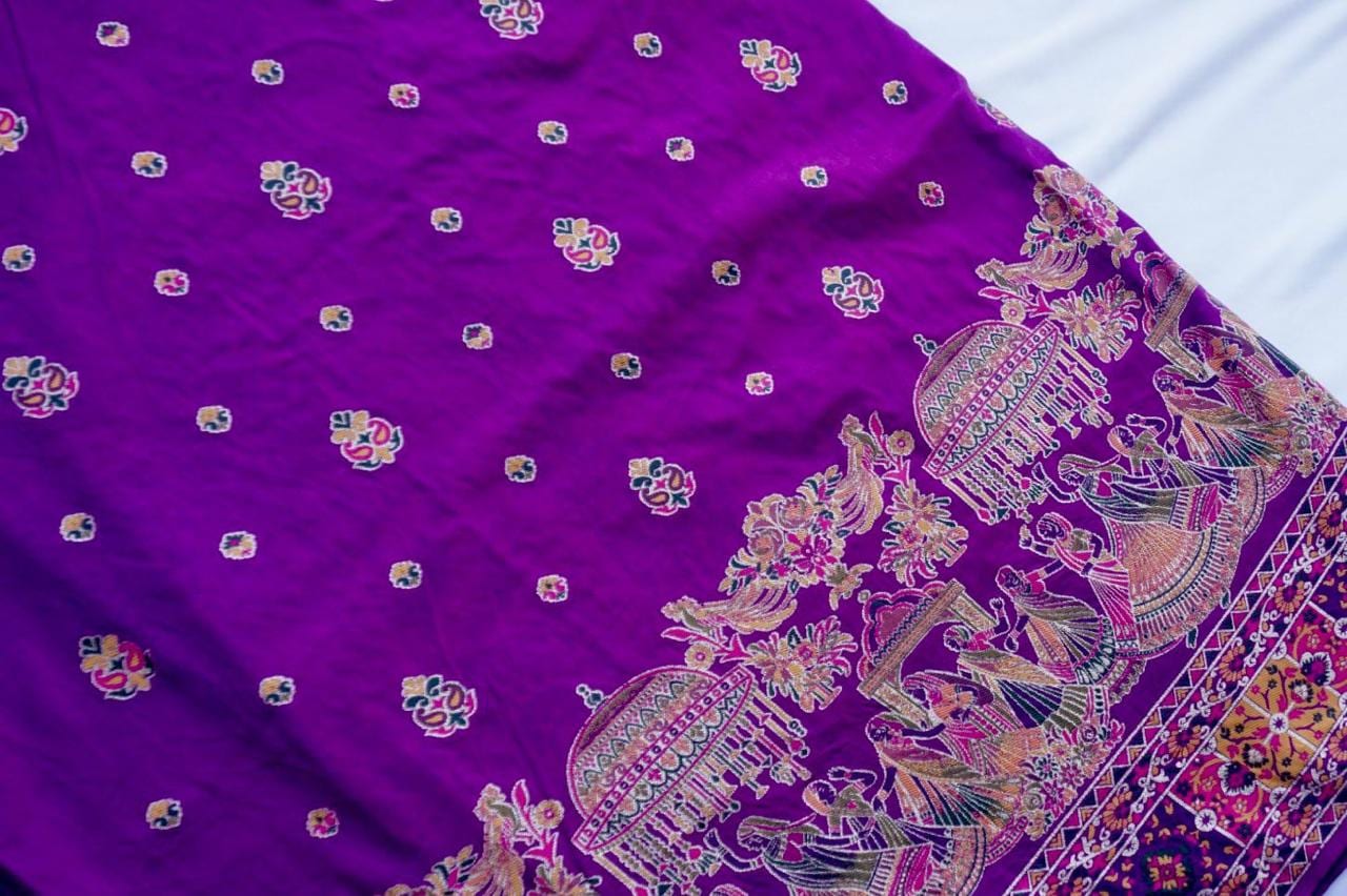 Kashi Pashmina- Purple