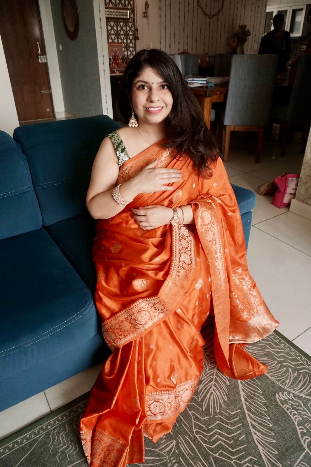 Kashi Riwayat Gajji Silk- Orange