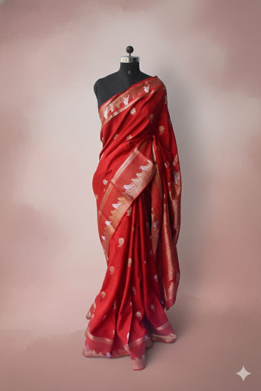 Kashi Resin Silk - Red Bird Motifs